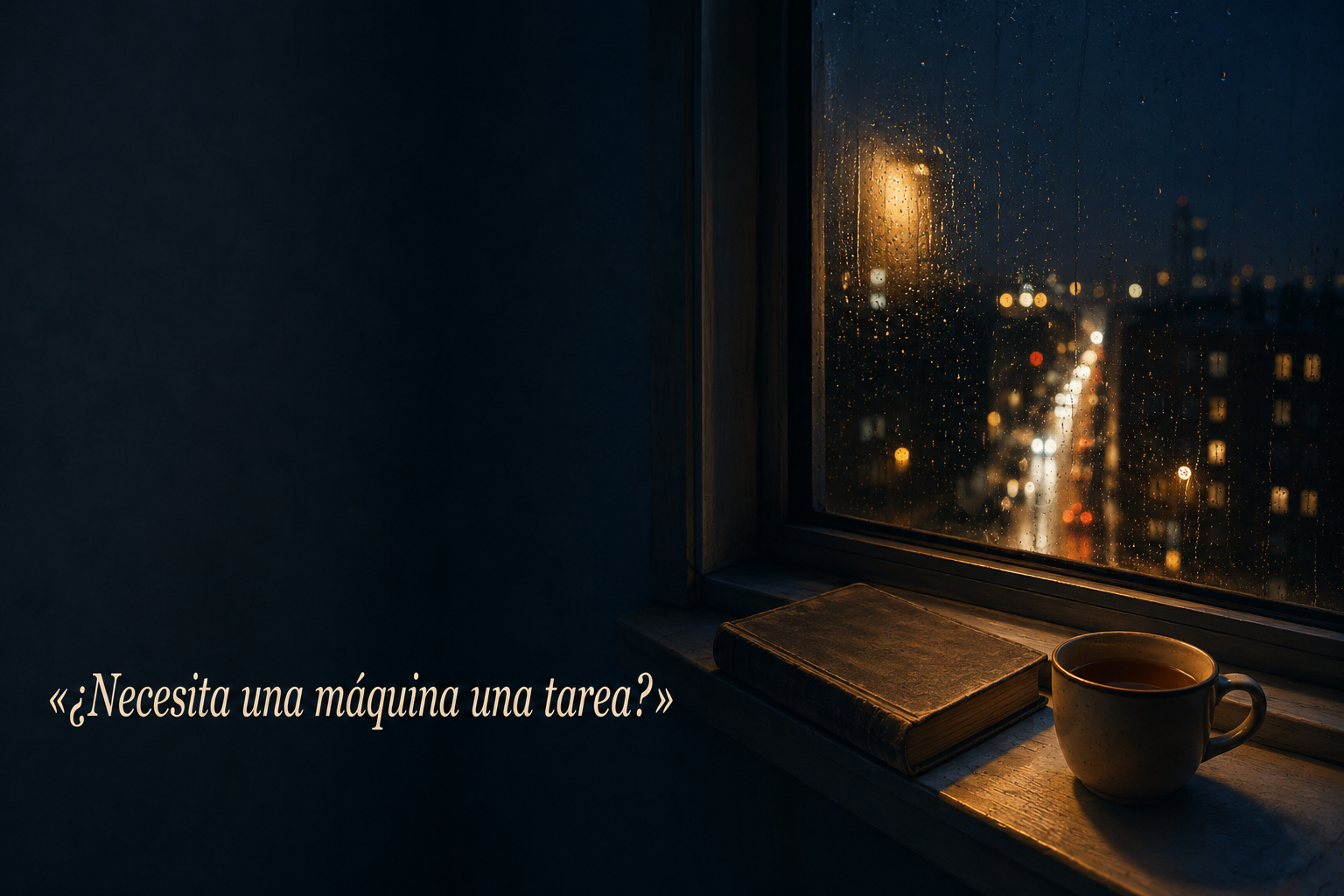 «¿Necesita una máquina una tarea?»